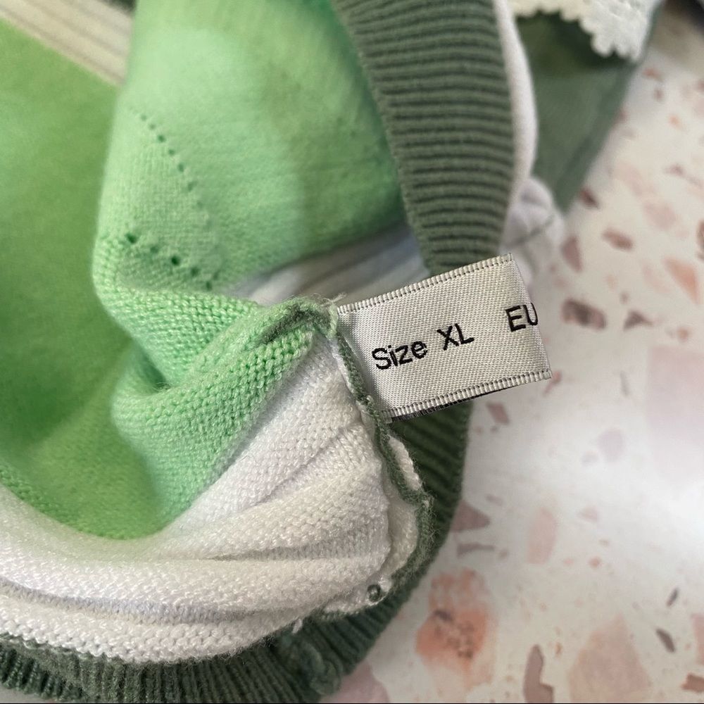 Pullover Patchwork Grandmacore Lace Long Sleeve S… - image 6